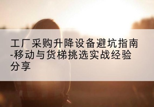 关岭移动式升降机怎么选-工厂采购升降设备避坑指南-移动与货梯挑选实战经验分享